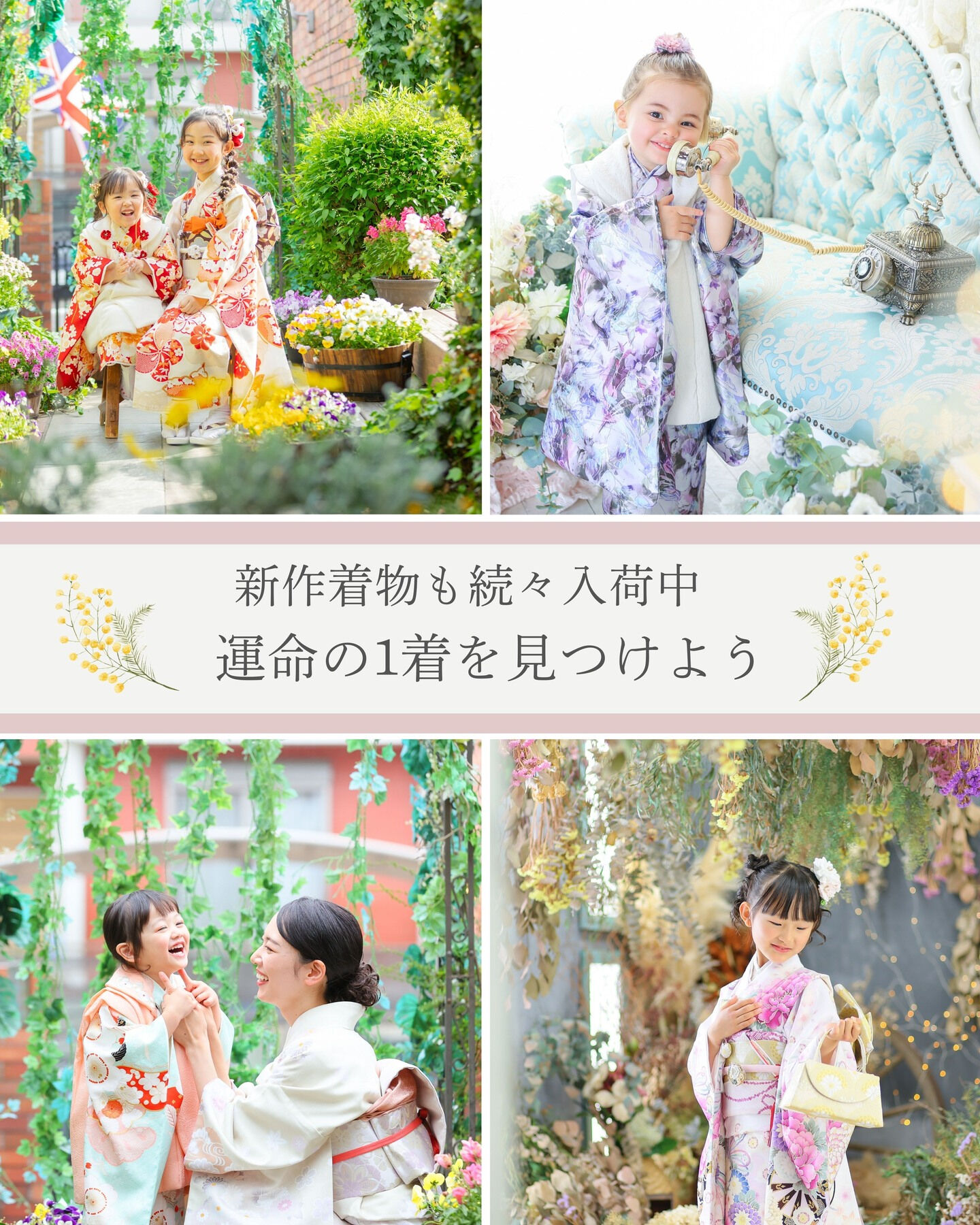 *･゜ﾟヘアメイク&試着体験つき七五三撮影見学会のご案内*･