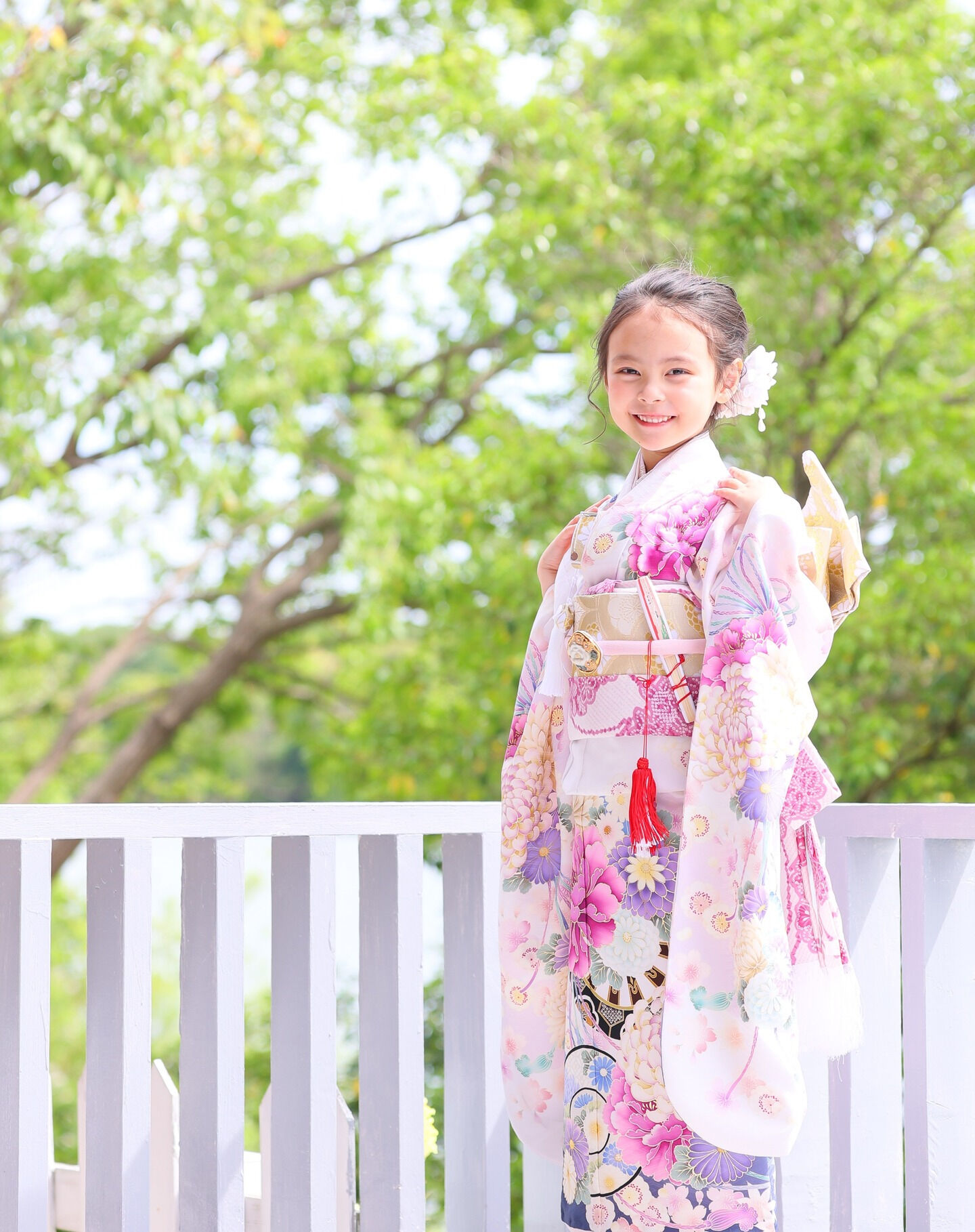 新緑が美しい季節ですね✨ お子さんの成長を記念する753の撮